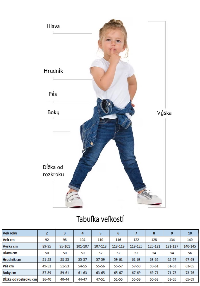 Mayoral tabuľka veľkostí 5