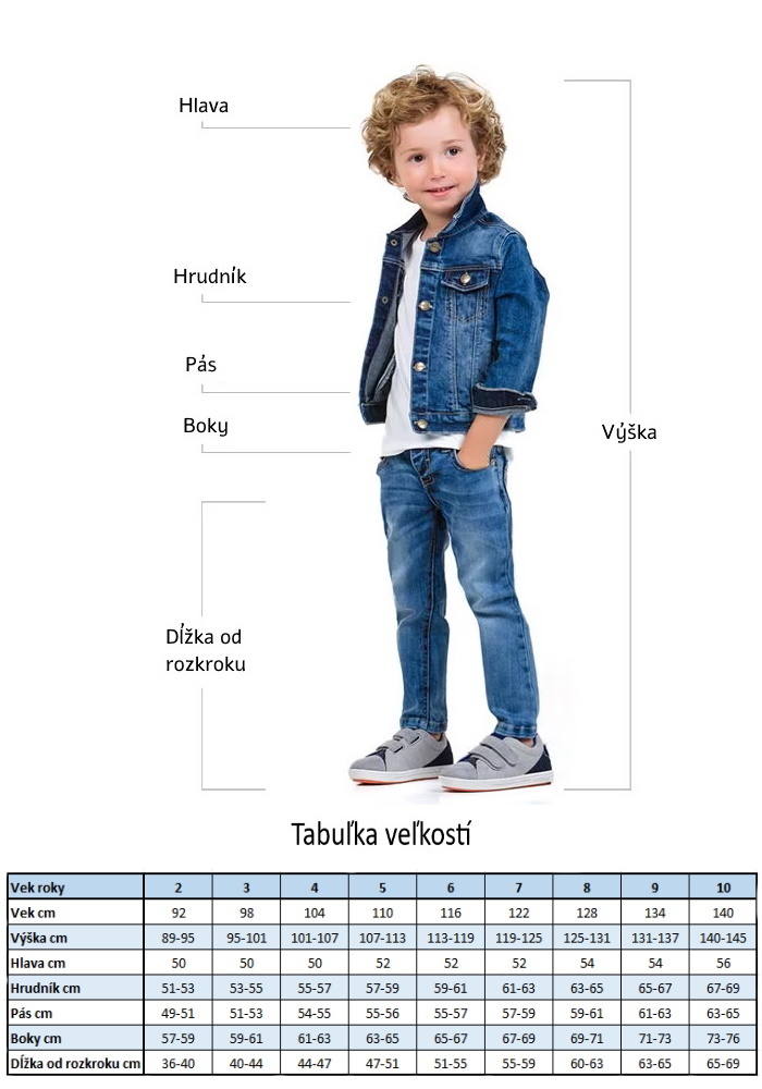 Mayoral tabuľka veľkostí 6