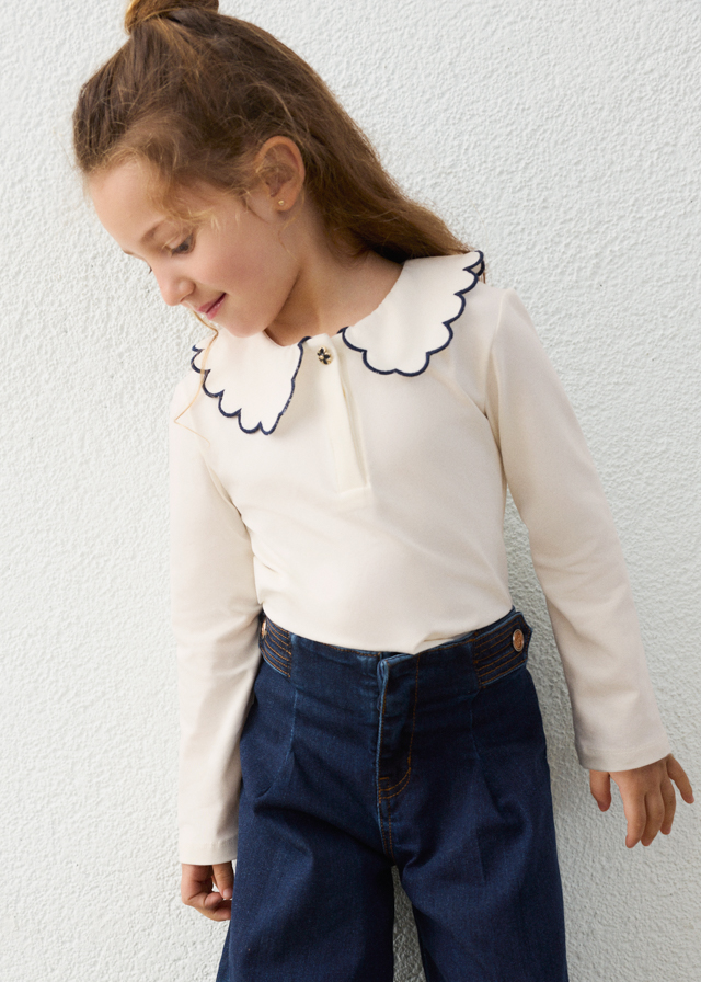 Mayoral Long sleeve polo 00131 Soy