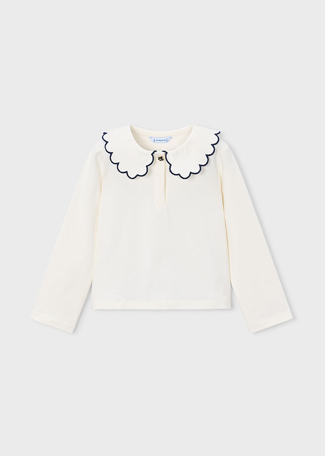 Mayoral Long sleeve polo 00131 Soy