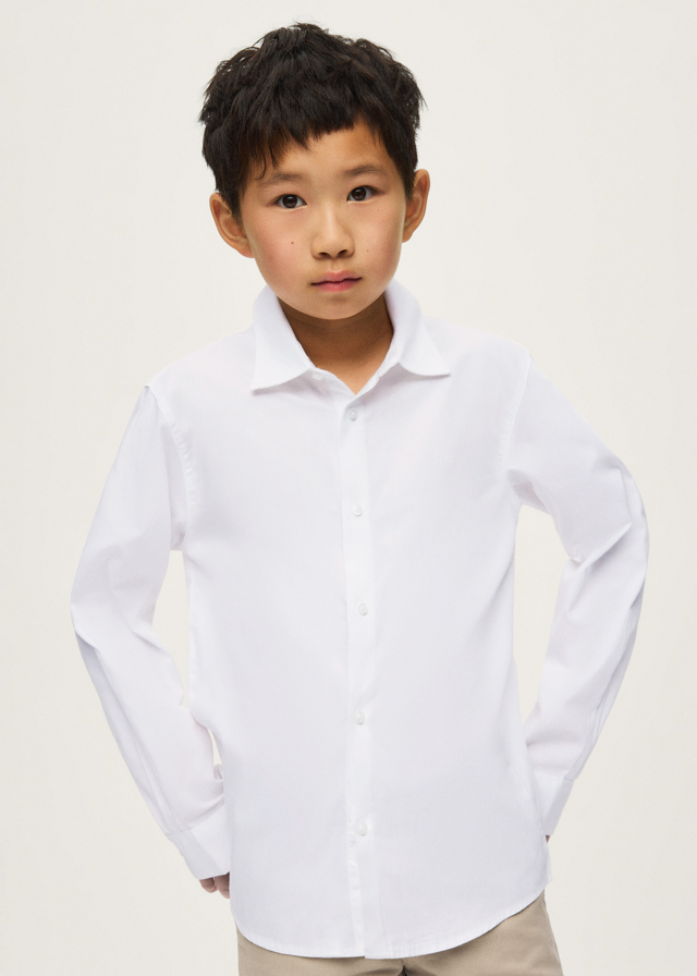 Mayoral L/s Buttondown shirt 00874 White