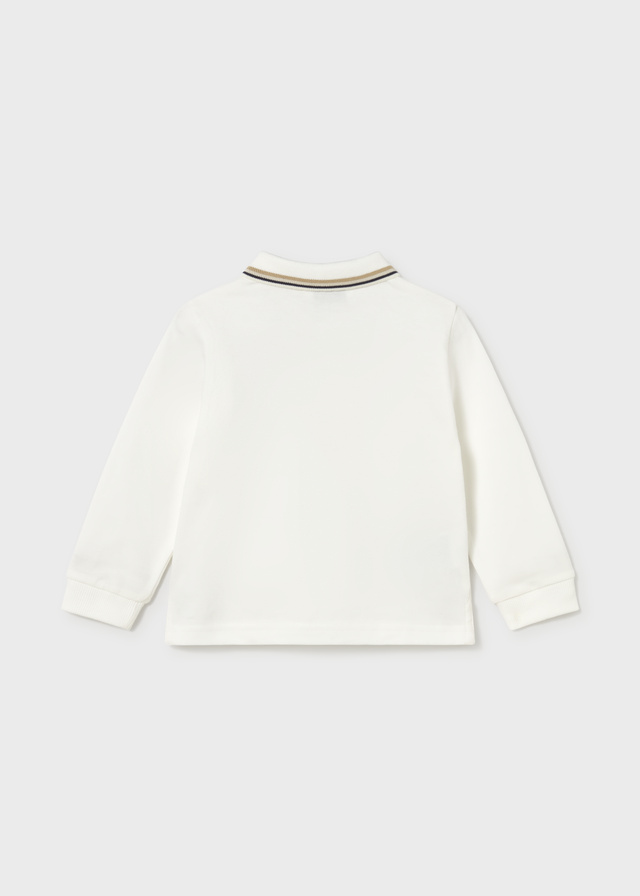 Mayoral Long sleeve polo 02105 Ivory