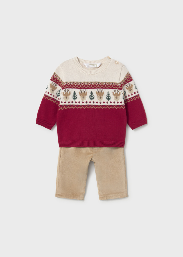 Mayoral Trousers set 02532 red