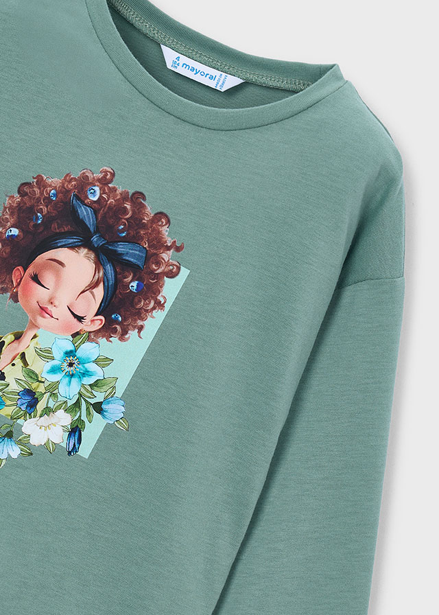 Mayoral L/s t-shirt 04003 Bayleaf