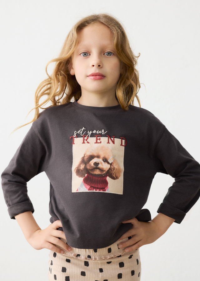 Mayoral L/s t-shirt 04030 Coal