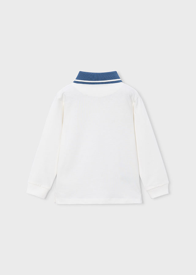 Mayoral Long sleeve polo 04139 Ivory