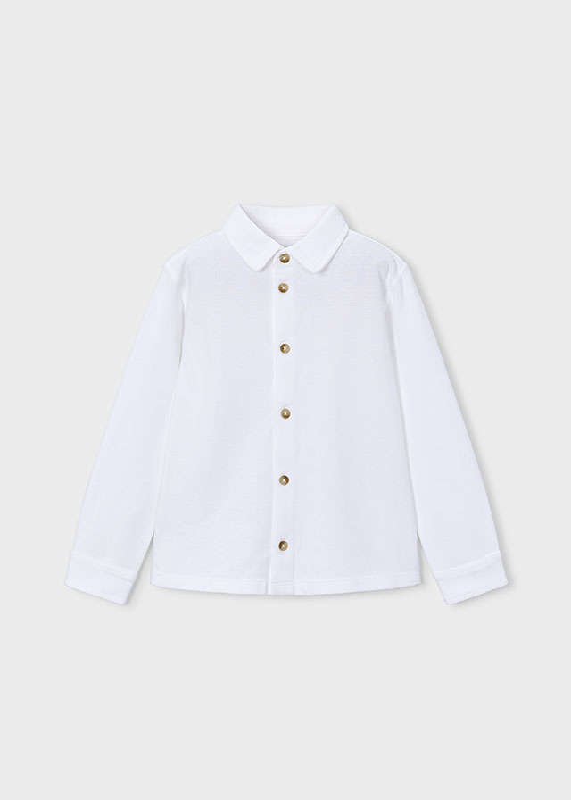 Mayoral L/s Buttondown shirt 04145 White