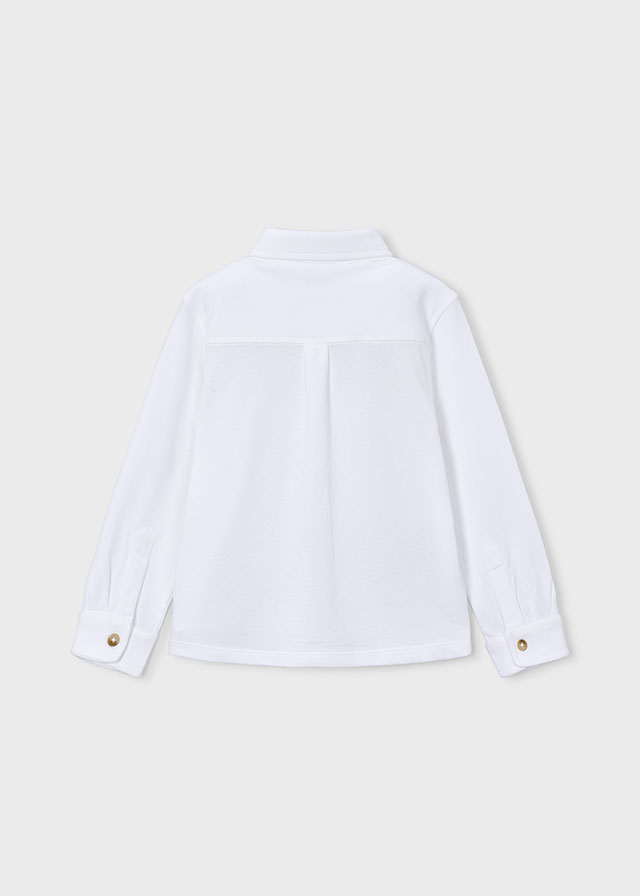 Mayoral L/s Buttondown shirt 04145 White