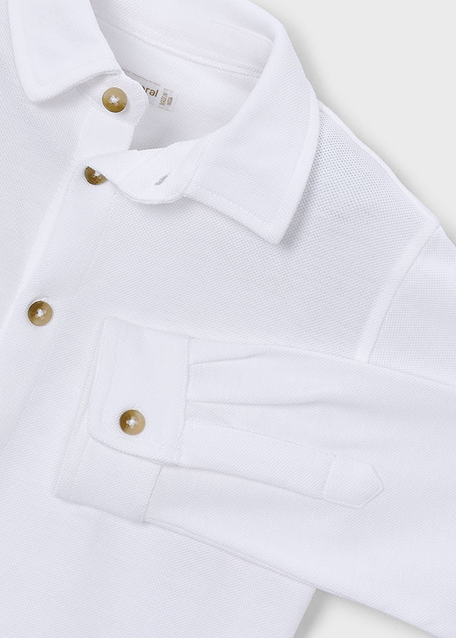 Mayoral L/s Buttondown shirt 04145 White
