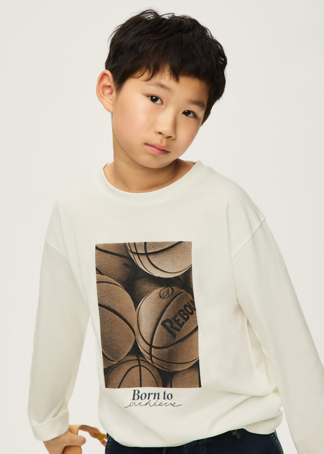 Mayoral L/s t-shirt 07042 Ivory