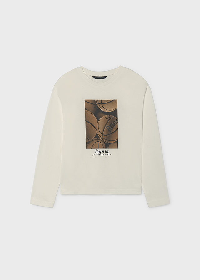 Mayoral L/s t-shirt 07042 Ivory