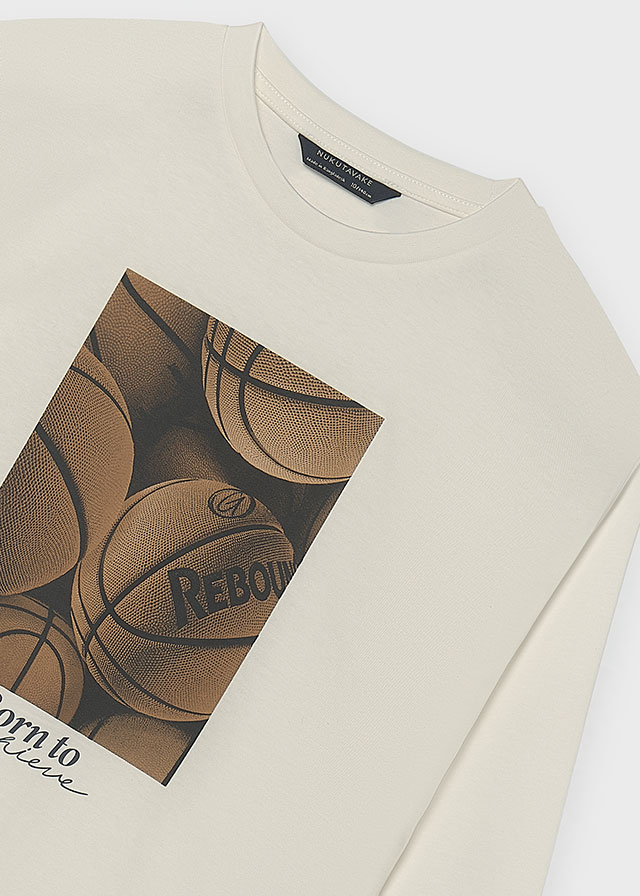 Mayoral L/s t-shirt 07042 Ivory