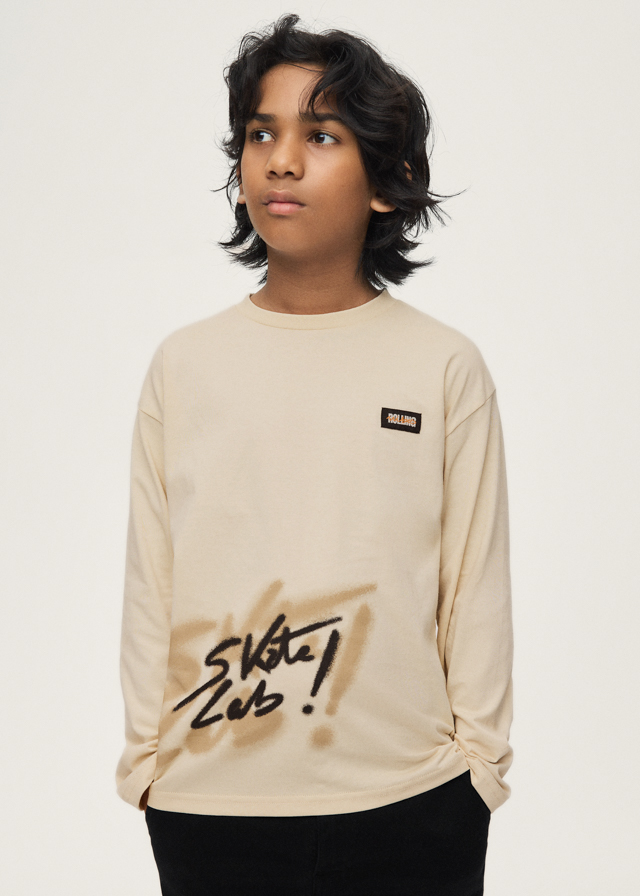Mayoral L/s t-shirt 07044 Stone