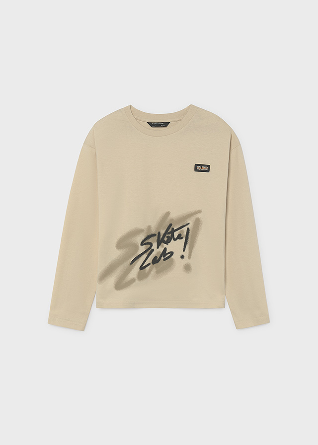 Mayoral L/s t-shirt 07044 Stone
