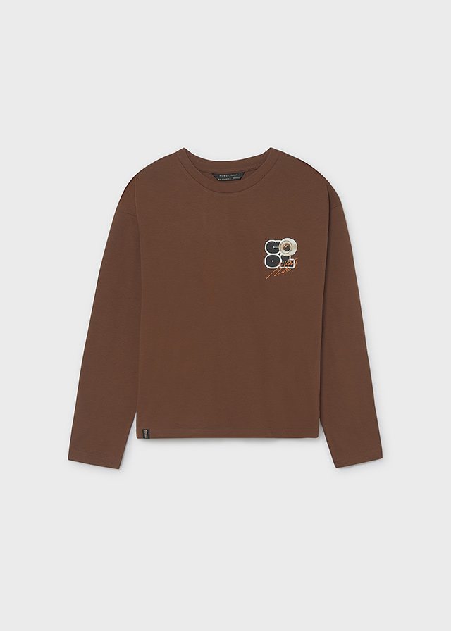 Mayoral L/s t-shirt 07047 Chocolate