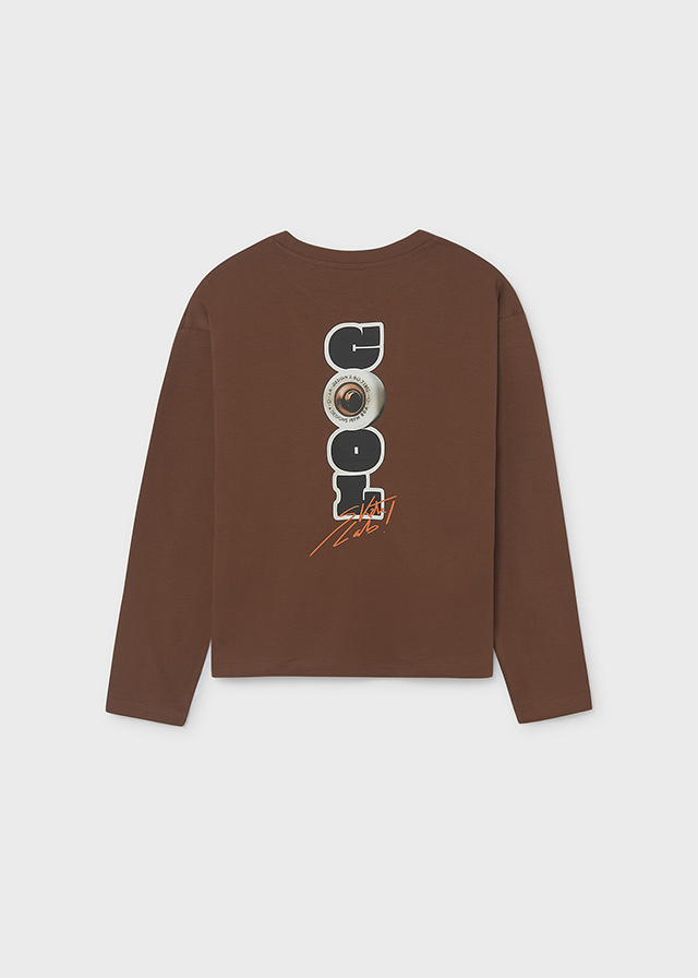 Mayoral L/s t-shirt 07047 Chocolate