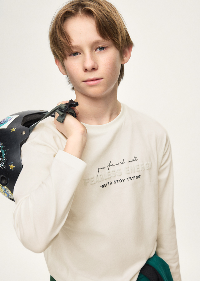 Mayoral L/s t-shirt 07050 Ivory