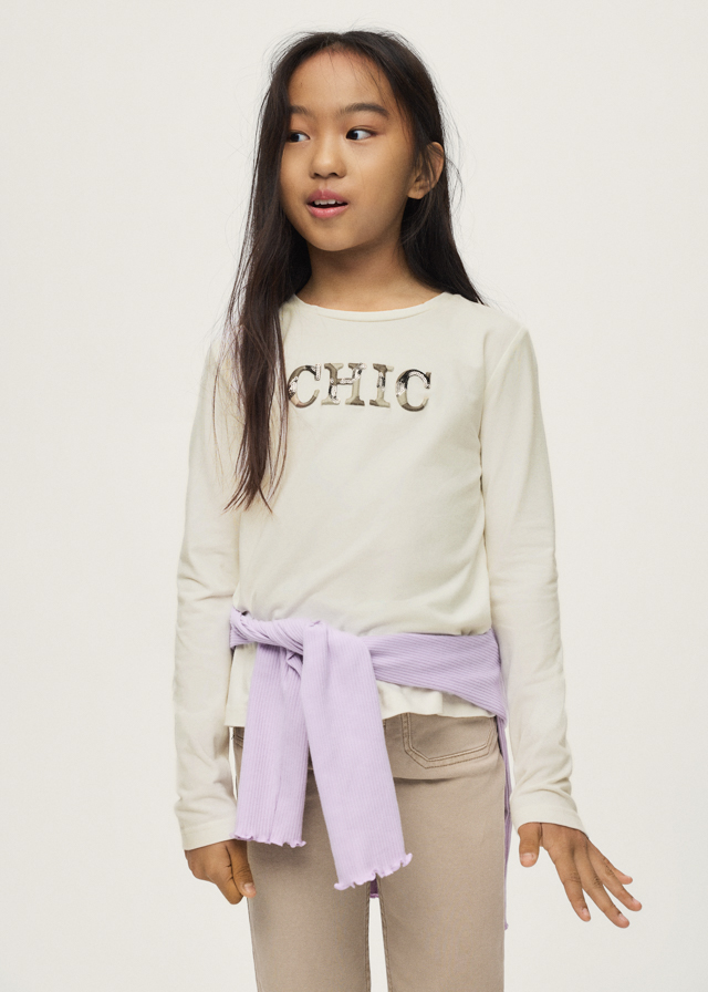Mayoral L/s t-shirt 07058 Ivory