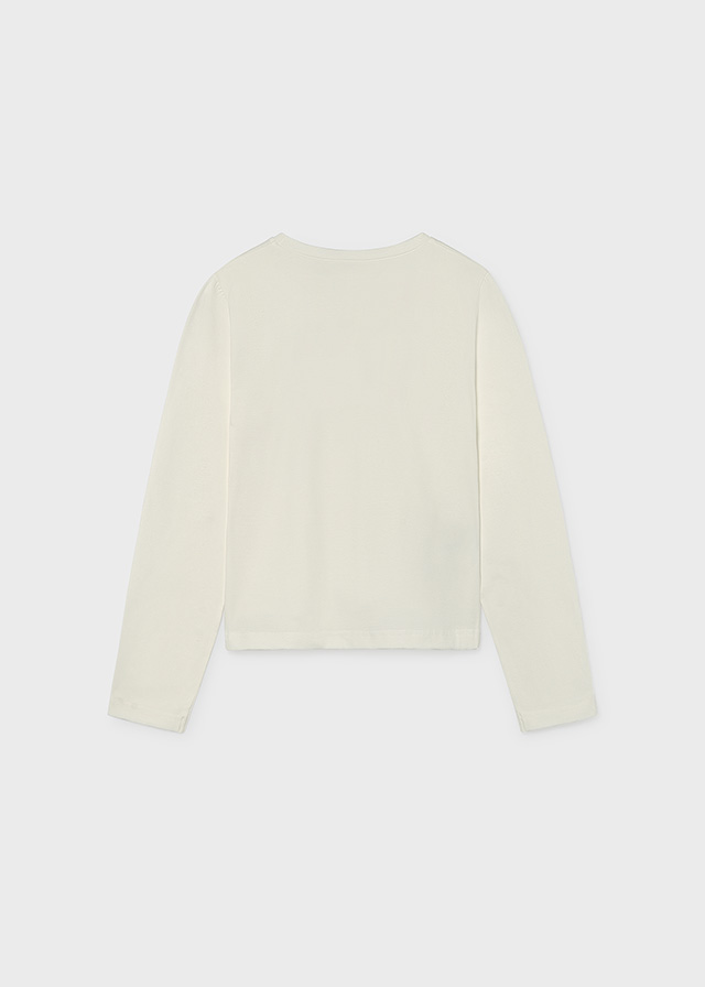 Mayoral L/s t-shirt 07058 Ivory