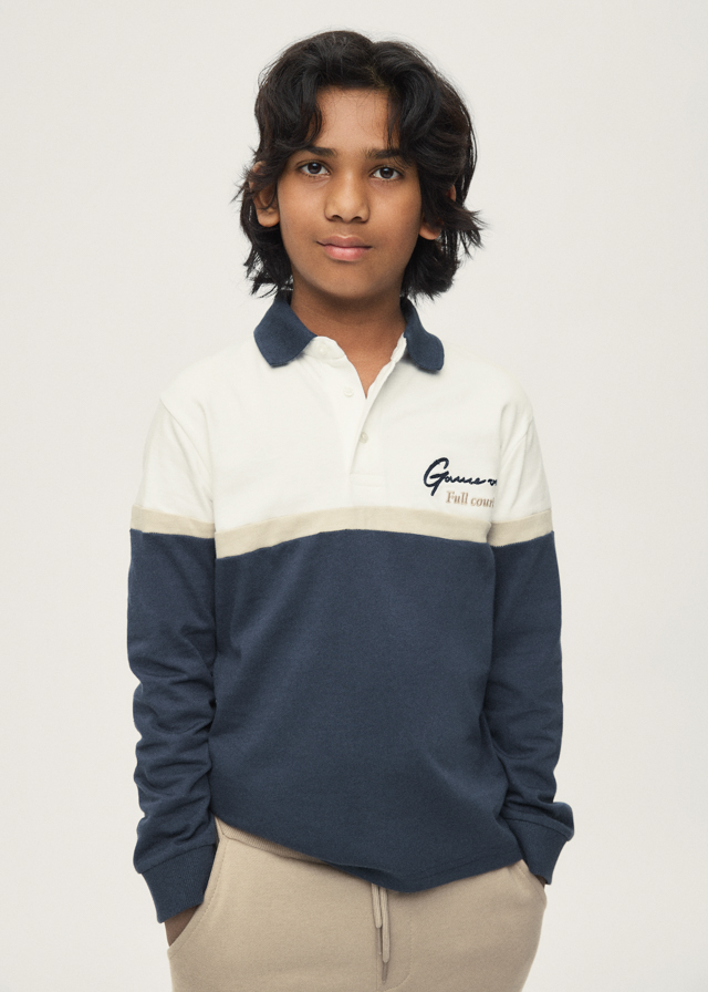 Mayoral Long sleeve polo 07104 Shadow