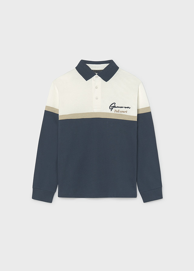 Mayoral Long sleeve polo 07104 Shadow